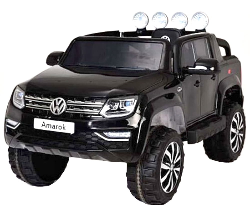 Электромобиль River Toys Volkswagen Amarok с дистанционным управлением (полный привод) - черный глянец