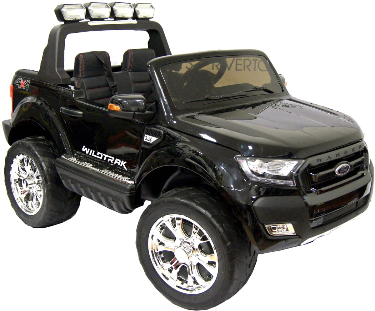 Электромобиль River Toys New Ford Ranger 4WD с дистанционным управлением (лицензионная модель) - черный глянец