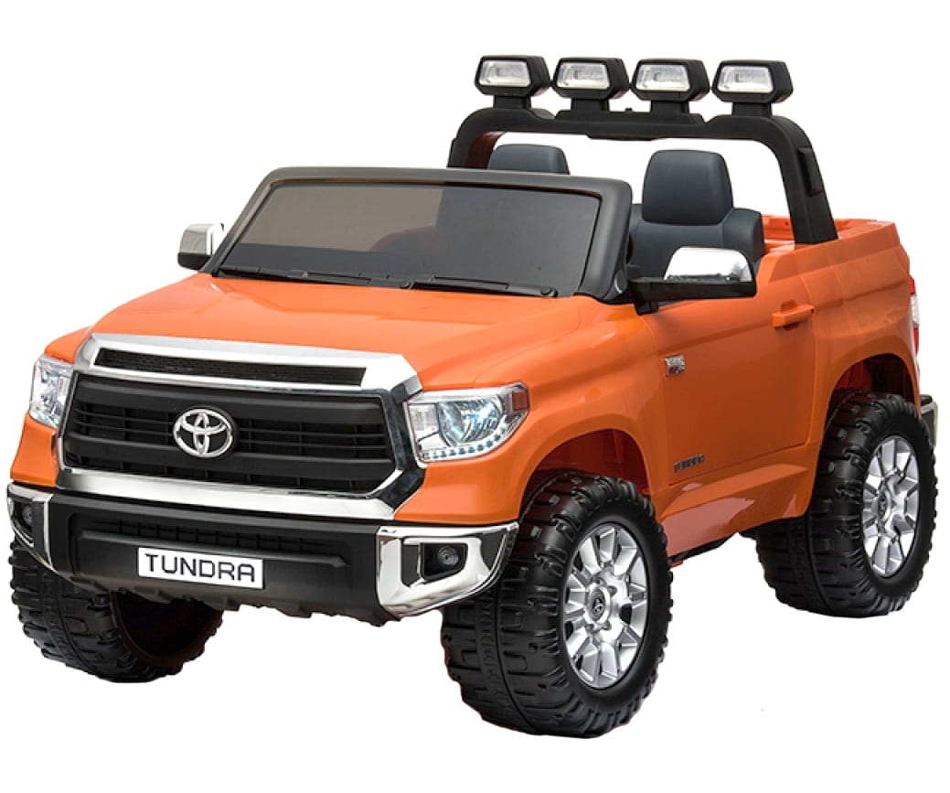 Двухместный электромобиль River Toys Toyota Tundra JJ2255 (лицензионная) - оранжевый