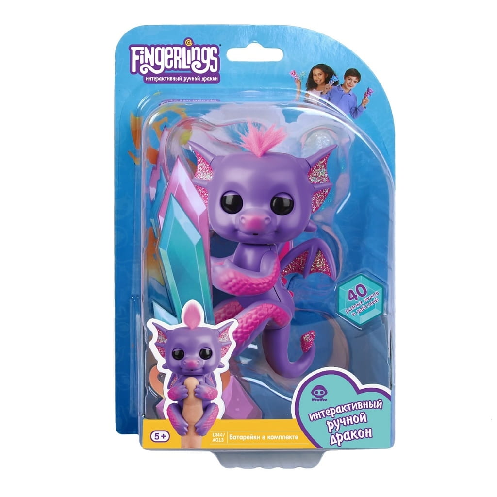 Интерактивная игрушка FINGERLINGS Дракон Калин