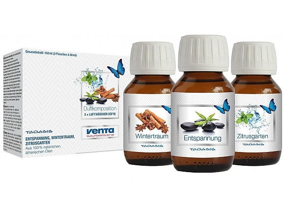 Набор ароматических добавок VENTA 3 в 1 (Зимняя мечта, Цитрусовый сад, Успокоительный аромат)