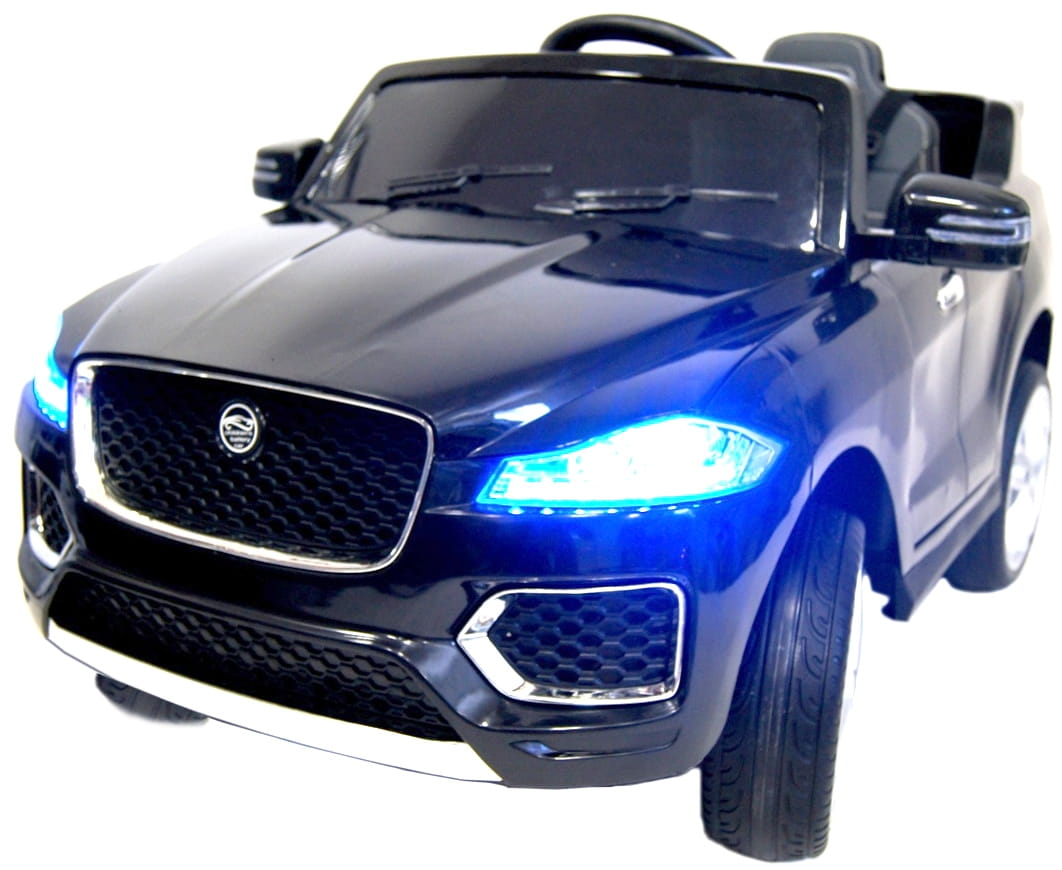 Электромобиль River Toys Jaguar F-Pace с дистанционным управлением - черный глянец