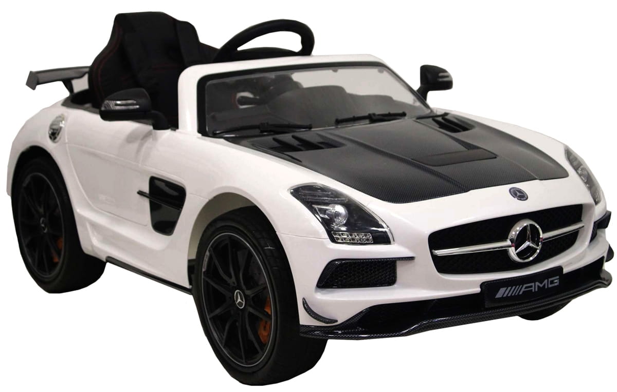 Электромобиль River Toys Mercedes-Benz SLS A333AA Vip Carbon с дистанционным управлением - белый