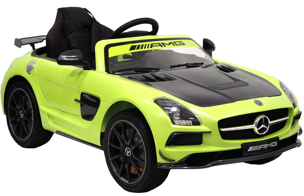 Электромобиль River Toys Mercedes-Benz SLS A333AA Vip Carbon с дистанционным управлением - зеленый