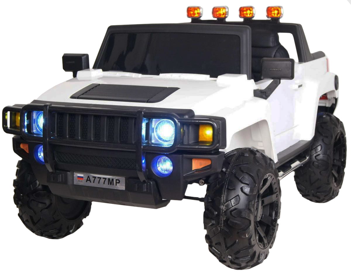Электромобиль River Toys Hummer A777MP с дистанционным управлением - белый