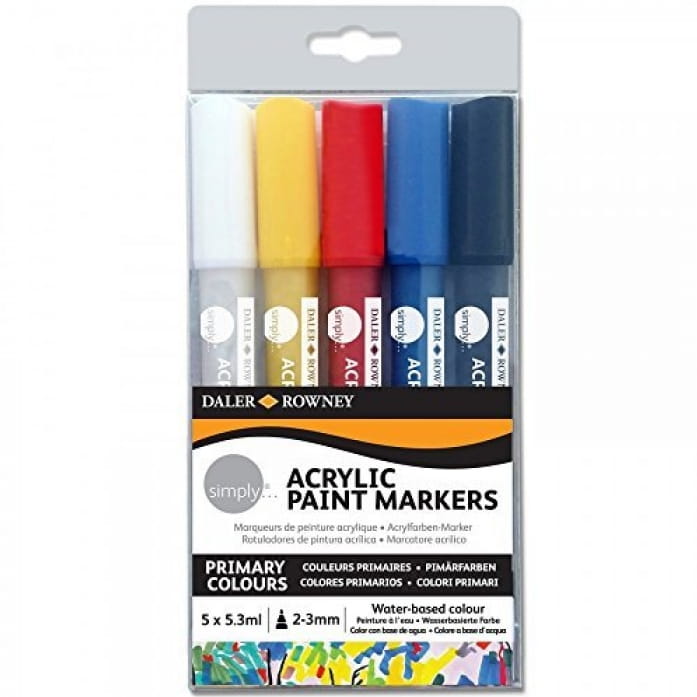 Набор для рисования DALER ROWNEY Акриловые маркеры Simply - 5 цветов