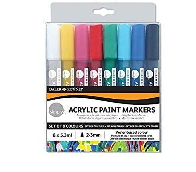 Набор для рисования DALER ROWNEY Акриловые маркеры Simply - 8 цветов