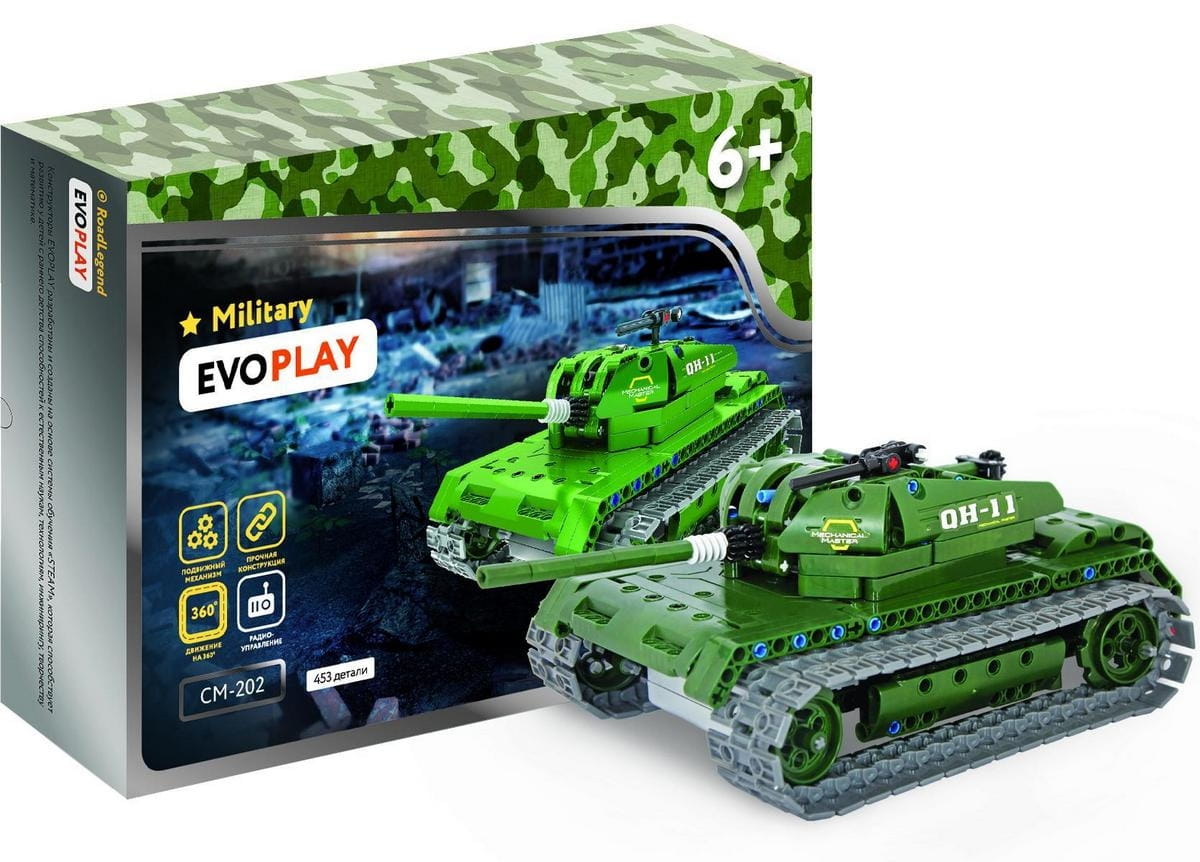 Конструктор EVOPLAY Battle Tank на радиоуправлении