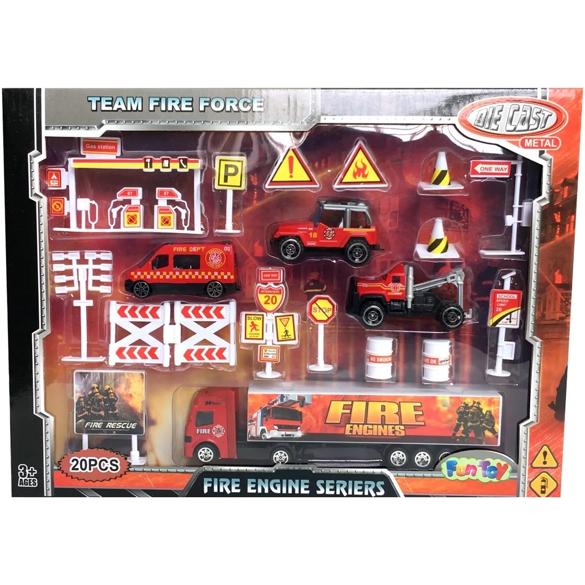 Фото Игровой набор Fun Toy Пожарная техника