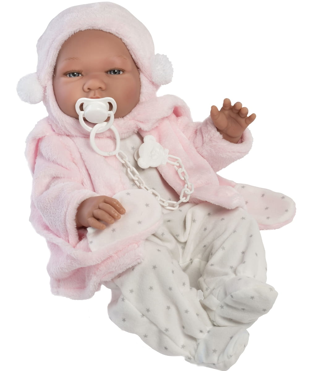 Кукла-пупс ASI Мария - 43 см (в розово-белом костюмчике)