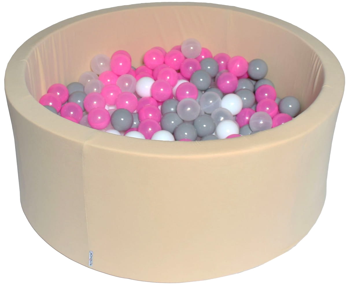 Сухой бассейн с шариками HOTENOK Розовый жемчуг - 200 штук