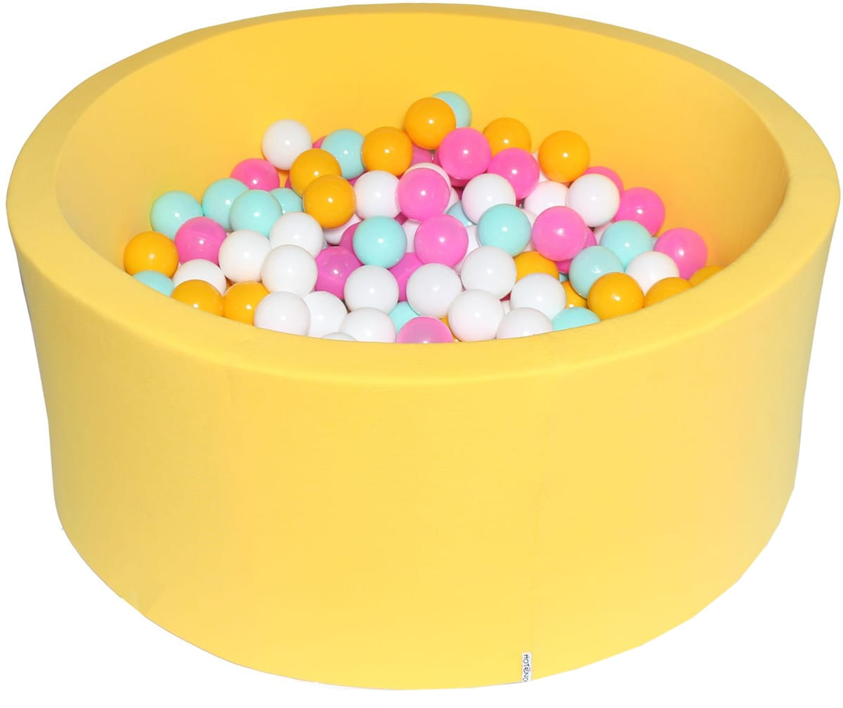 Сухой бассейн с шариками HOTENOK Лимонная жвачка - 200 штук
