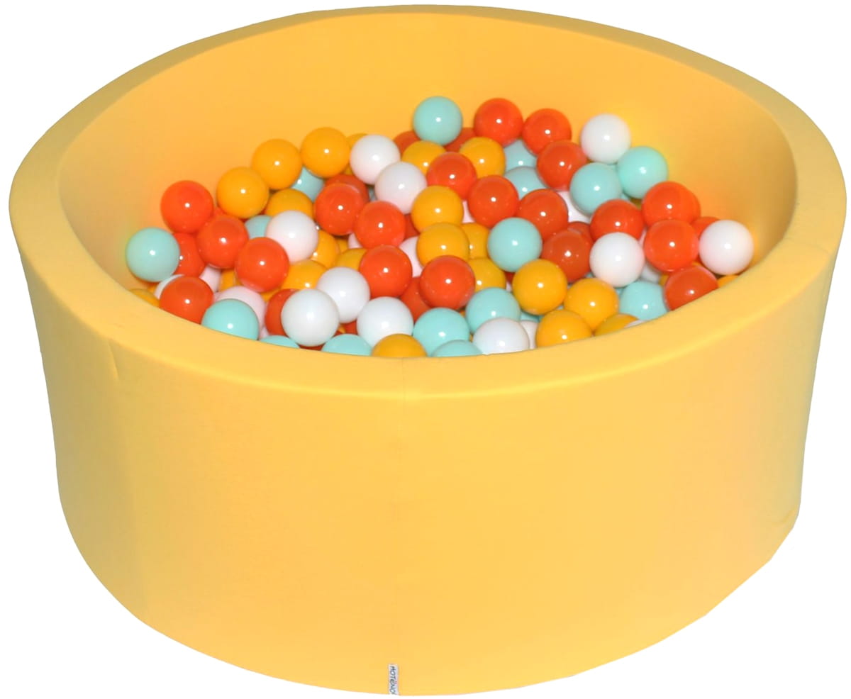 Сухой бассейн с шариками HOTENOK Грейпфрут - 200 штук