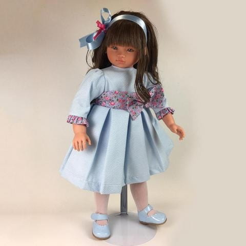 Кукла ASI Эли - 60 см (в голубом платье с бантом)