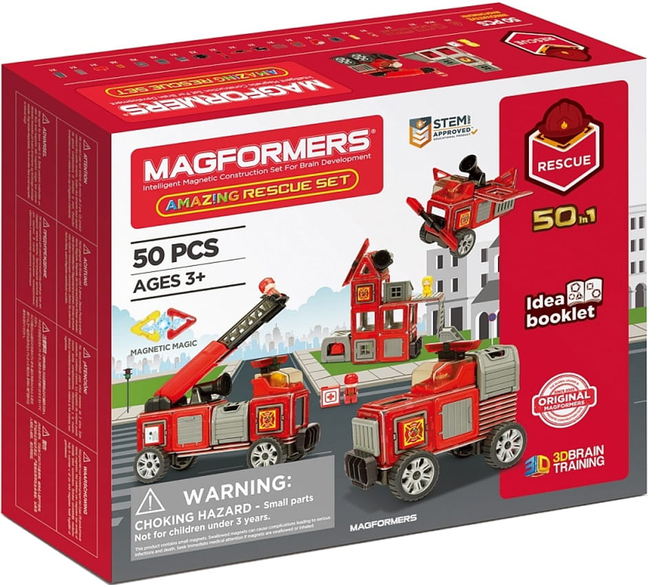 Магнитный конструктор MAGFORMERS Amazing Rescue Set (50 деталей)