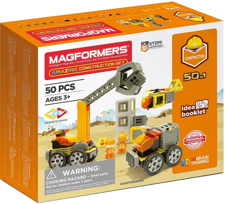 Магнитный конструктор MAGFORMERS Amazing Construction Set (50 деталей)