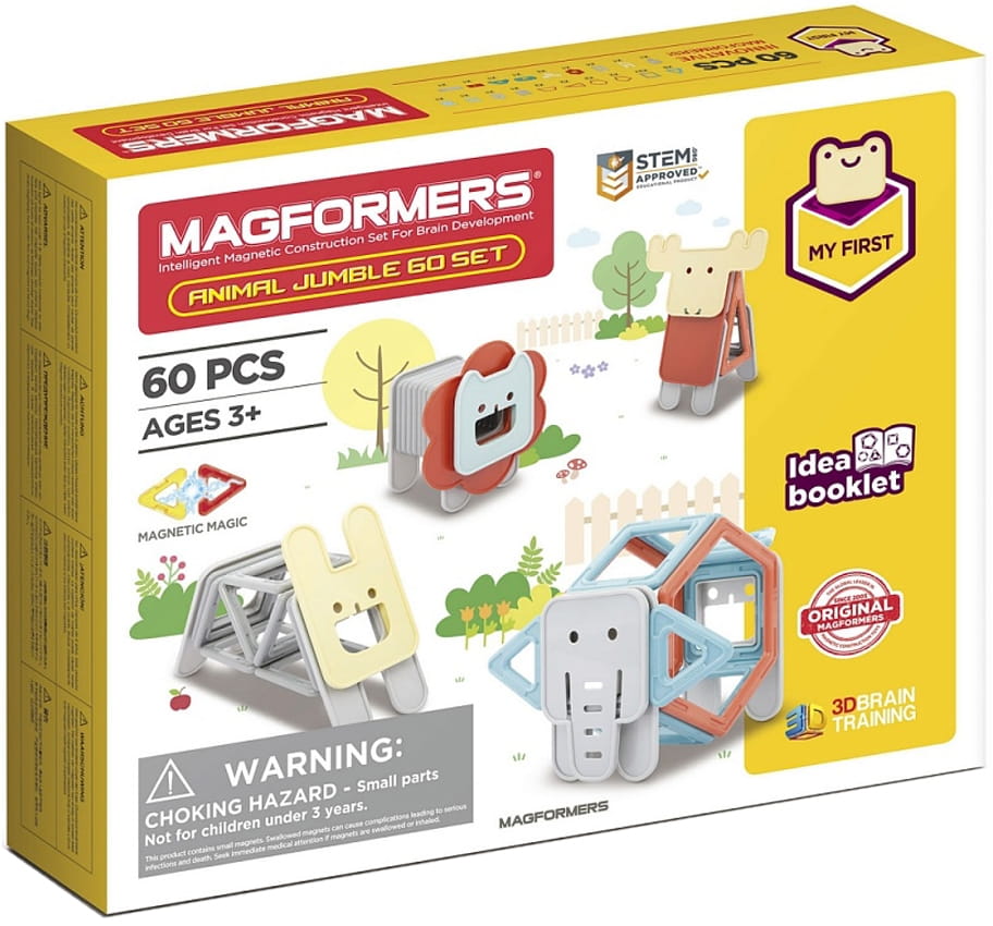 Магнитный конструктор MAGFORMERS Jumble 60 Set (60 деталей)