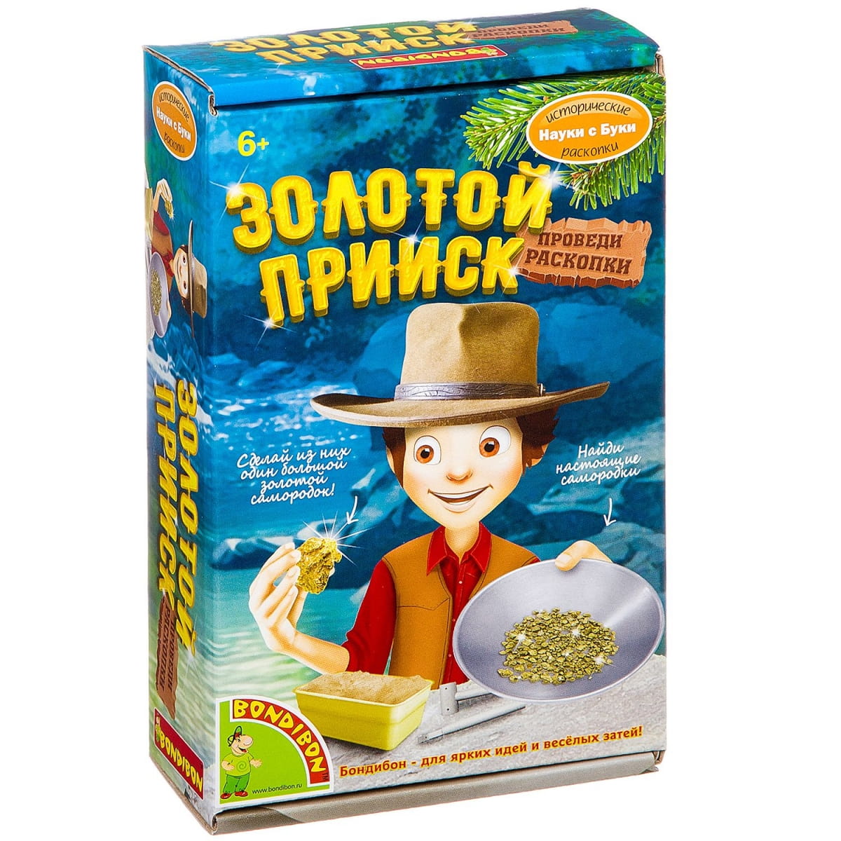 Фото Набор Bondibon Французские опыты Науки с Буки - Золотой прииск