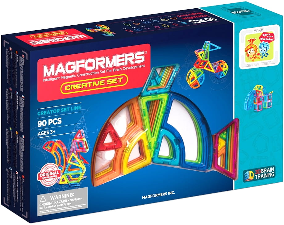 Магнитный конструктор MAGFORMERS Fixie Creative 90