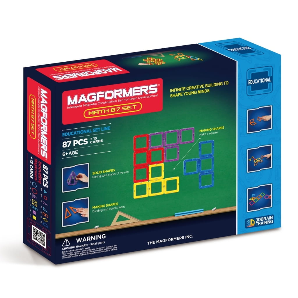 Фото Магнитный конструктор Magformers Math set Увлекательная математика (100 деталей)