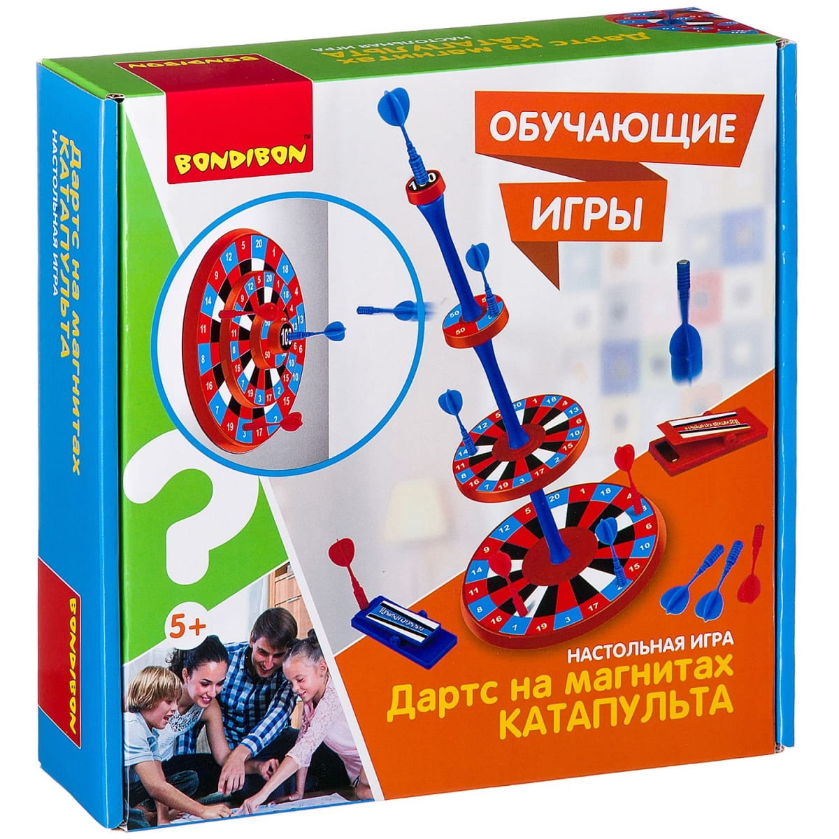 Фото Настольная игра Bondibon Магнитный Дартс - Катапульта