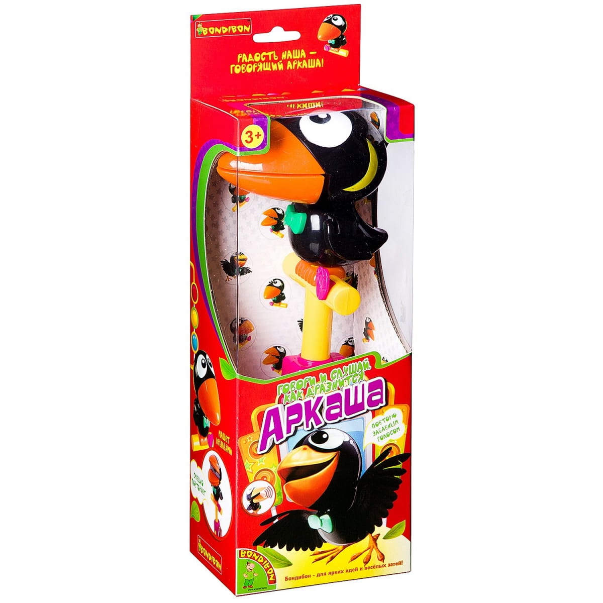 Фото Интерактивная игрушка Bondibon Птица Аркаша