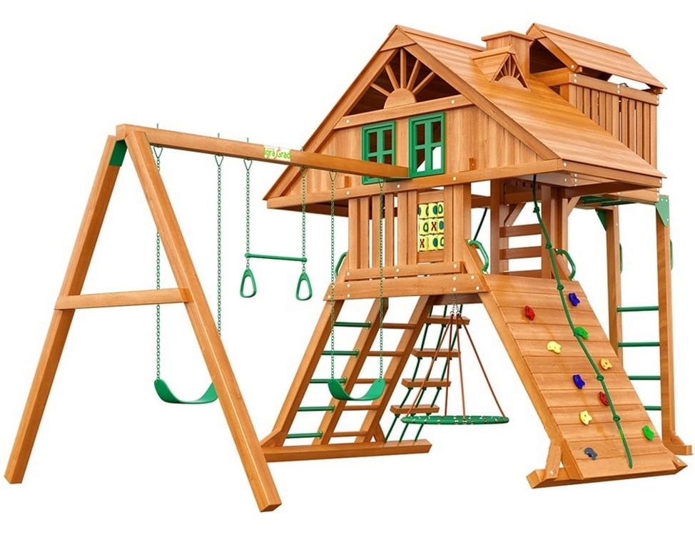 Фото Детская деревянная площадка IgraGrad Premium Крепость Deluxe