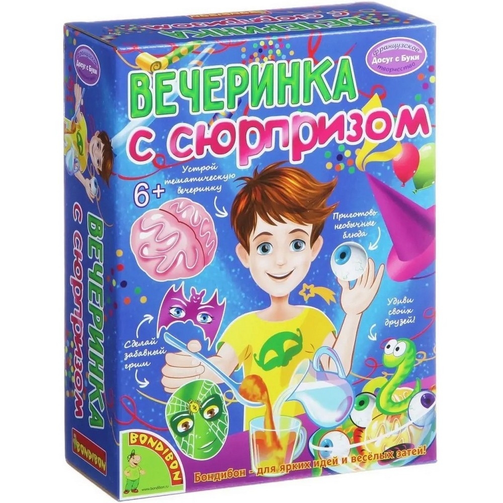 Фото Набор Bondibon Французские опыты Науки с Буки - Вечеринка с сюрпризом