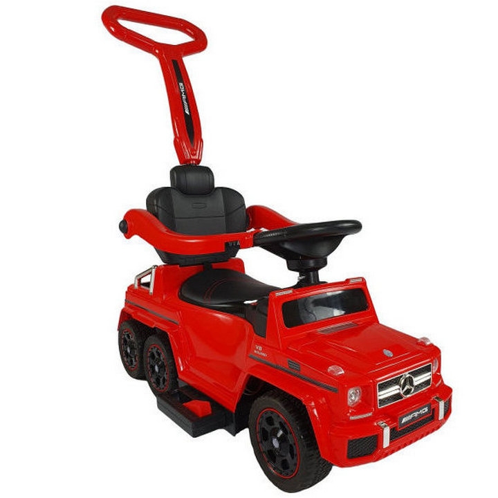 Фото Толокар-электромобиль RiverToys Mercedes-Benz A010AA-H шестиколесный - красный