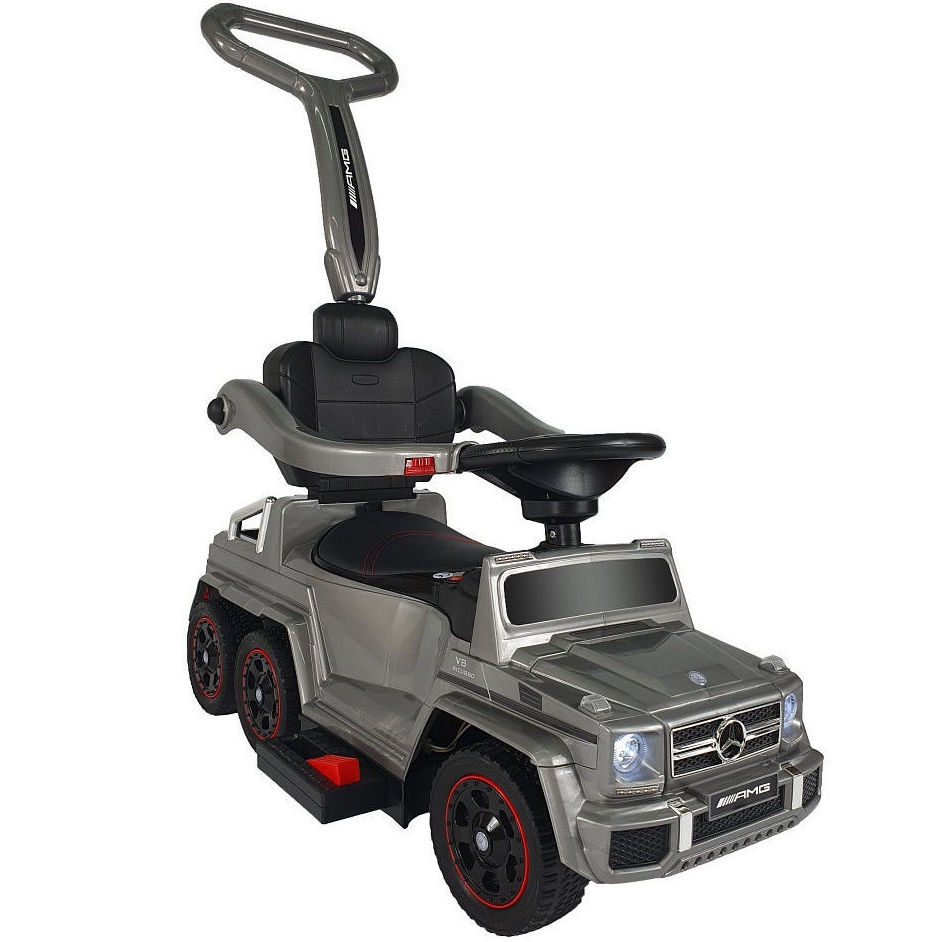 Фото Толокар-электромобиль RiverToys Mercedes-Benz A010AA-H шестиколесный - серый глянец
