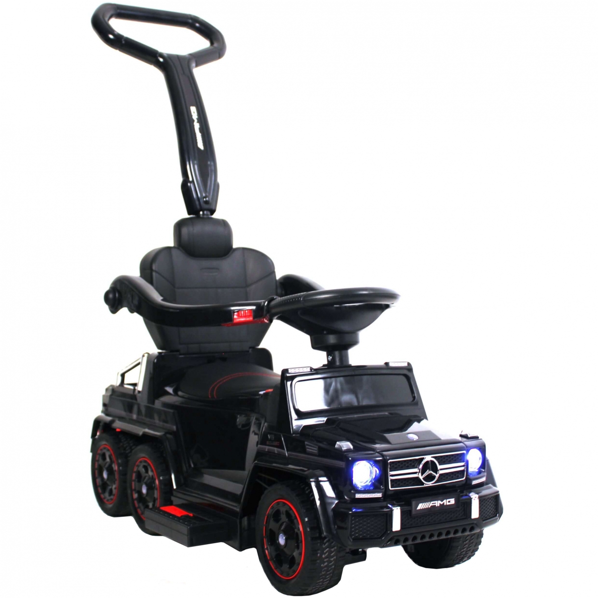 Фото Толокар-электромобиль RiverToys Mercedes-Benz A010AA-H шестиколесный - черный
