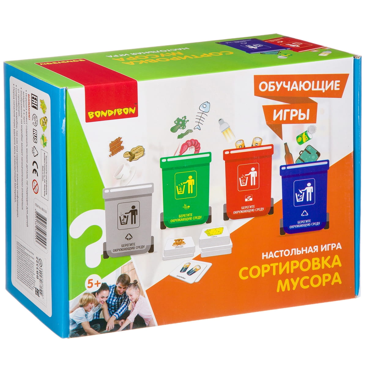 Фото Настольная игра Bondibon Сортировка мусора