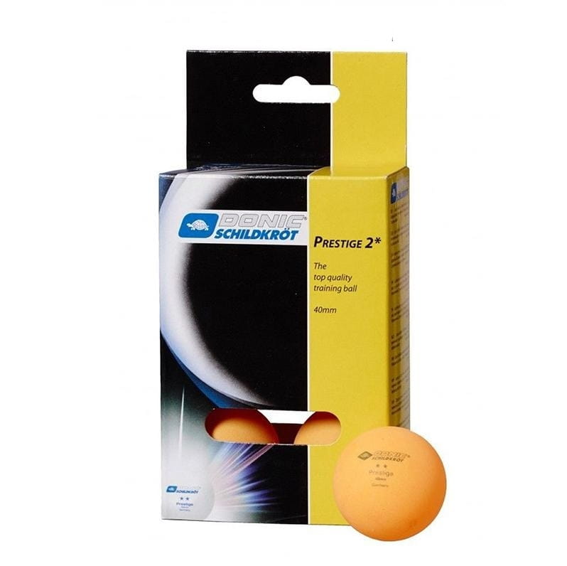 Фото Мячи для настольного тенниса Donic Prestige 2 - оранжевые (6 штук)