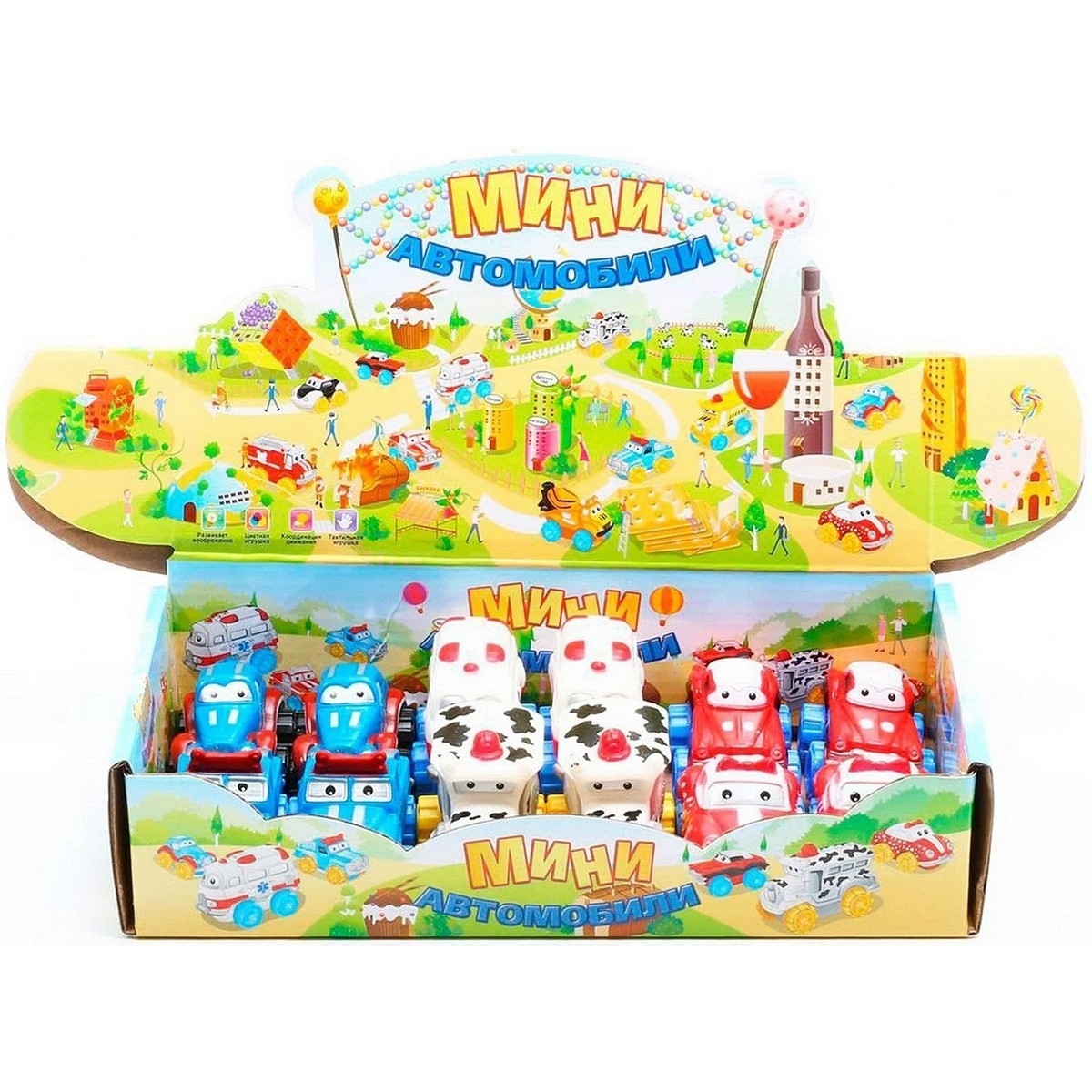 Фото Набор Play Smart Мини Автомобили - 12 штук