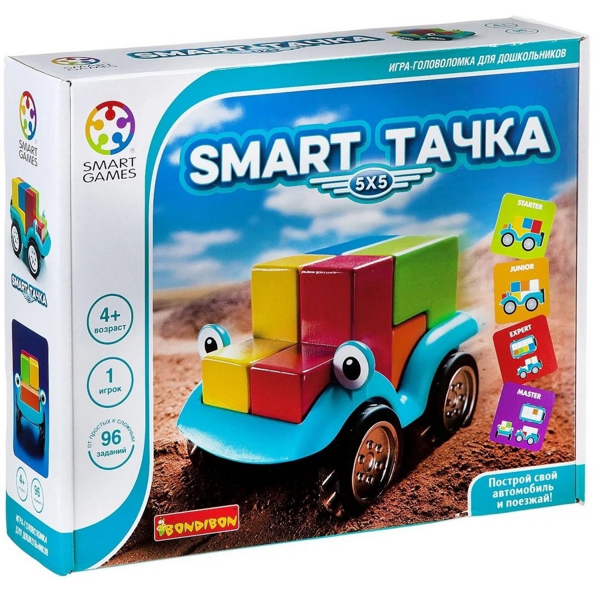 Фото Логическая игра Bondibon Smart Тачка 5X5