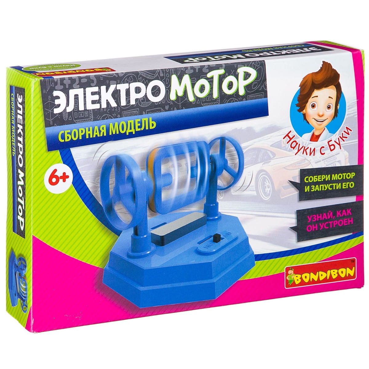 Фото Набор Bondibon Французские опыты Науки с Буки - Электро мотор