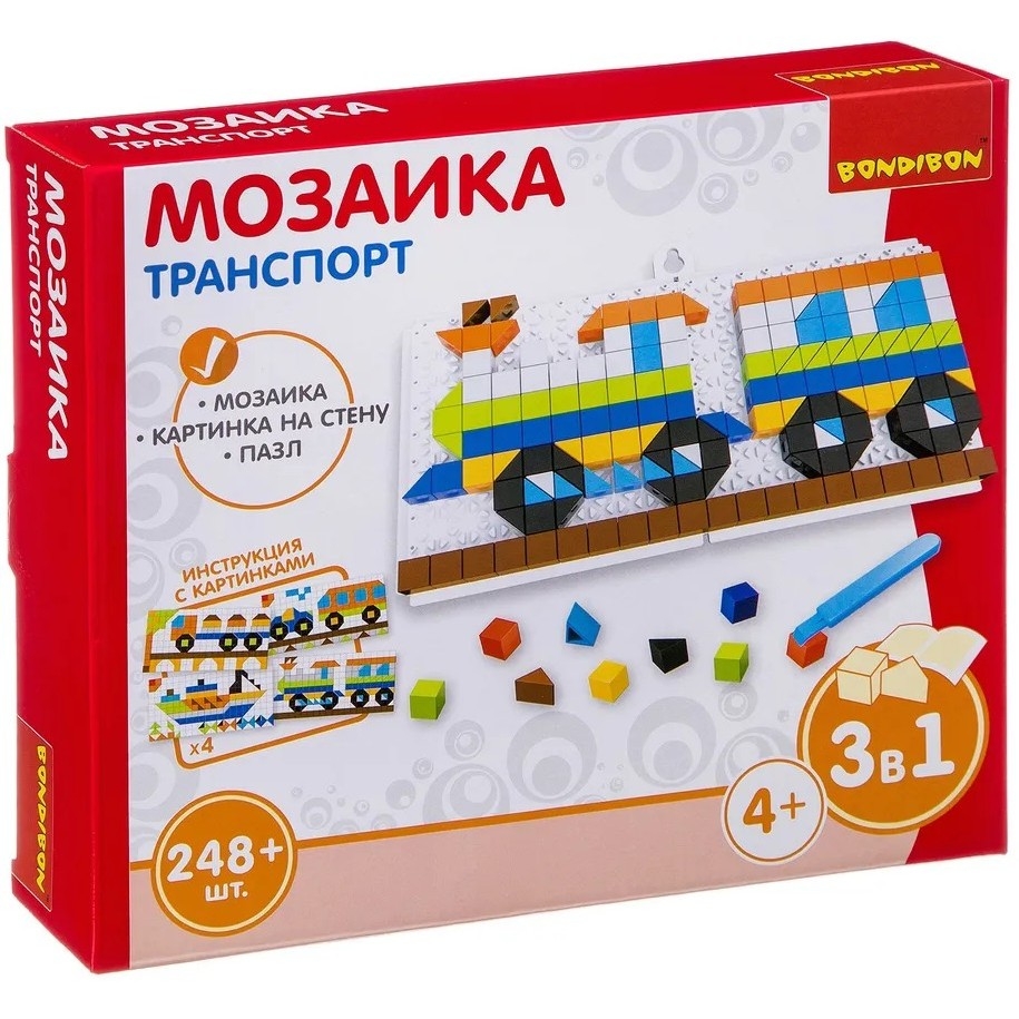 Фото Мозаика Bondibon Транспорт (248 деталей)