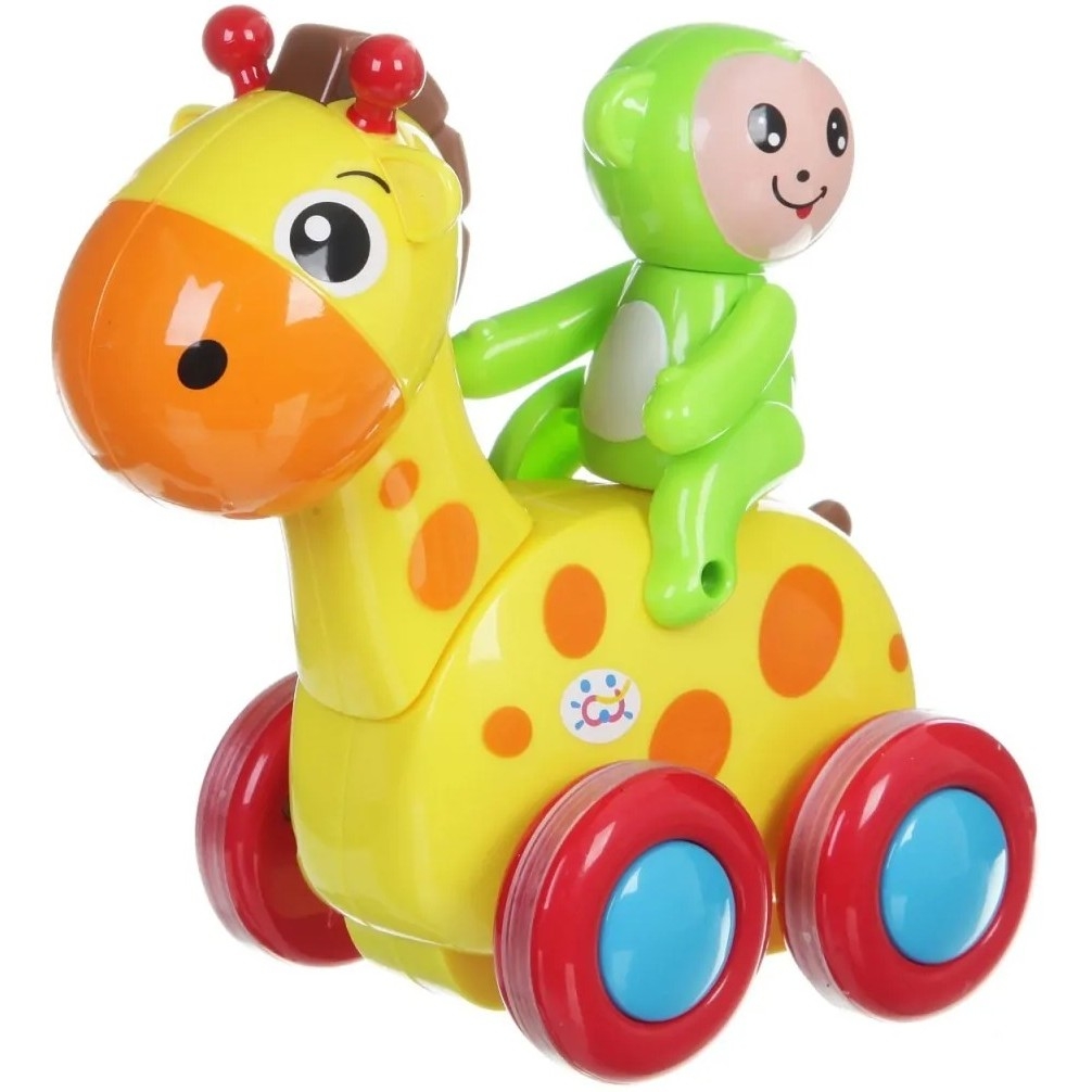 Фото Развивающая игрушка Shenzhen Toys Животные с всадником на колесах