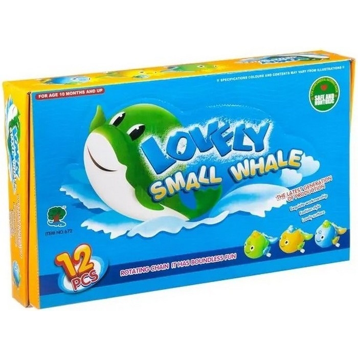 Фото Набор заводных игрушек Shenzhen Toys Маленькие киты (12 шт)