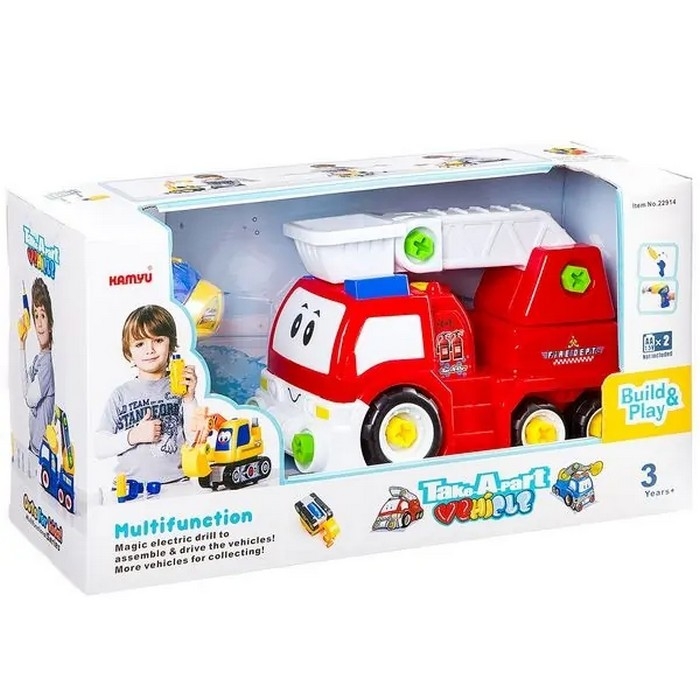Фото Конструктор с отверткой Shenzhen Toys Пожарная машина