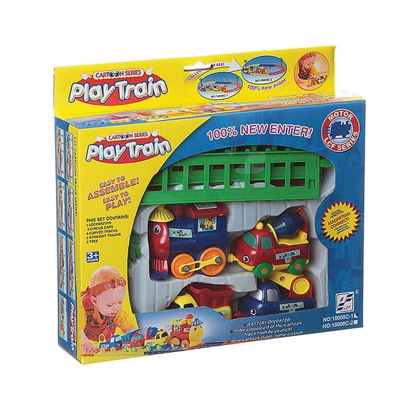 Фото Железная дорога Shenzhen Toys Play Train (с паровозом и бетономешалкой)
