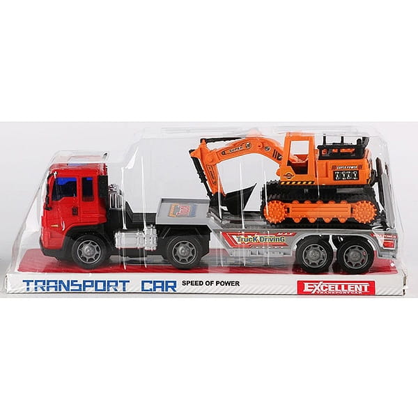 Фото Трейлер-погрузчик с экскаватором Shenzhen Toys Transport Car