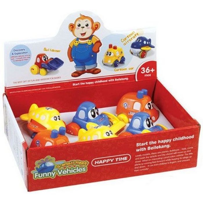 Фото Игровой набор Shenzhen Toys Funny Vehicles - Веселые машинки (6 штук)