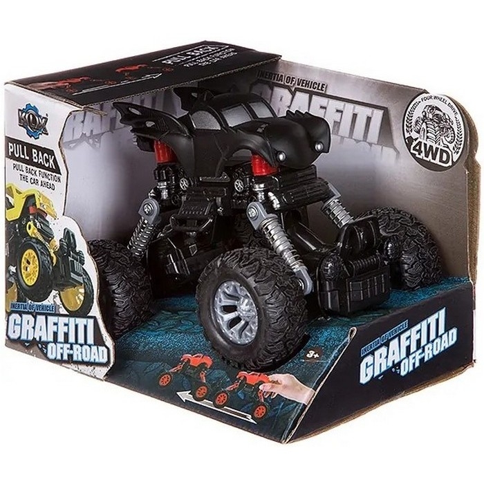    Shenzhen Toys Graffiti Off-road Matte black pull back