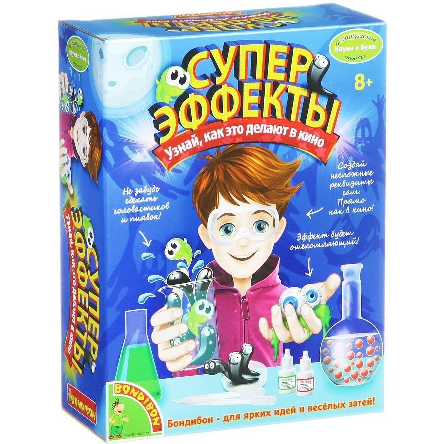 Фото Набор Bondibon Французские опыты Науки с Буки - Суперэффекты