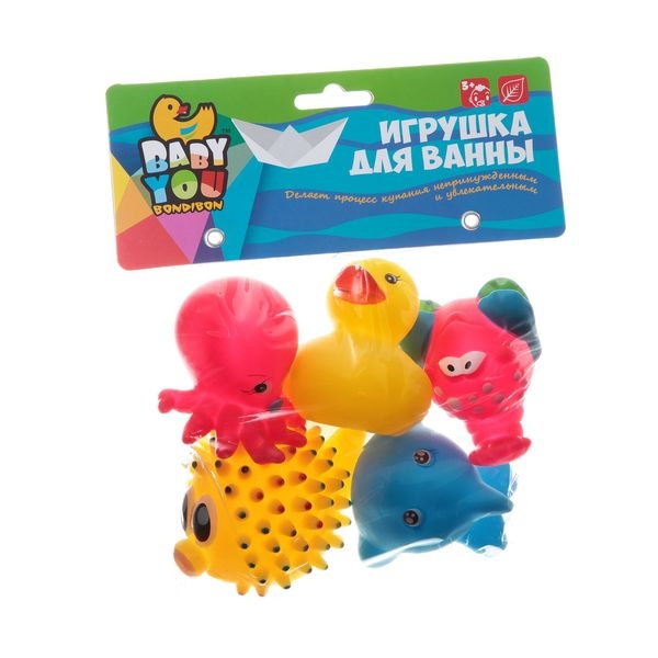 Фото Игровой набор Bondibon Водные зверюшки