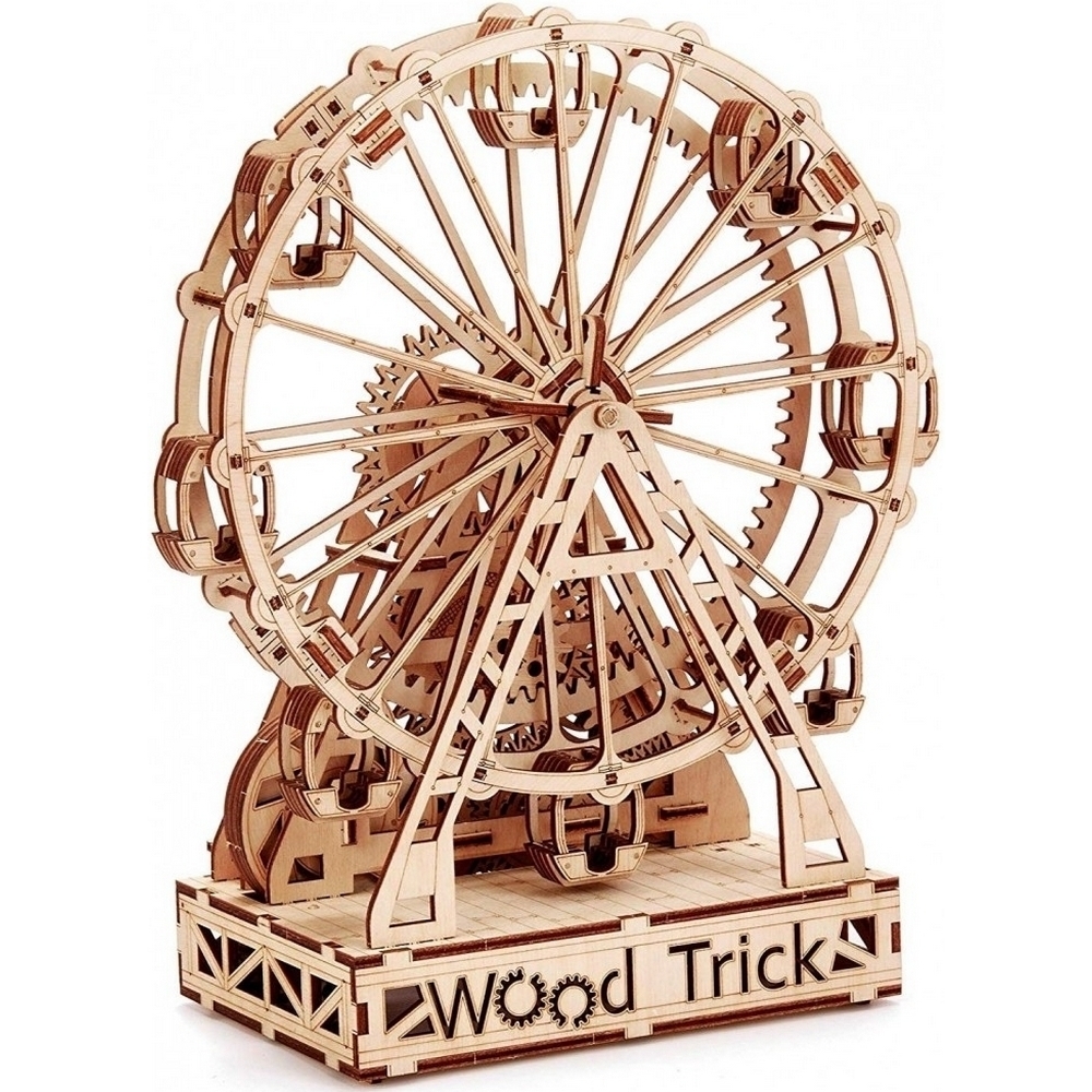Фото Конструктор деревянный Wood Trick Механическое колесо обозрения