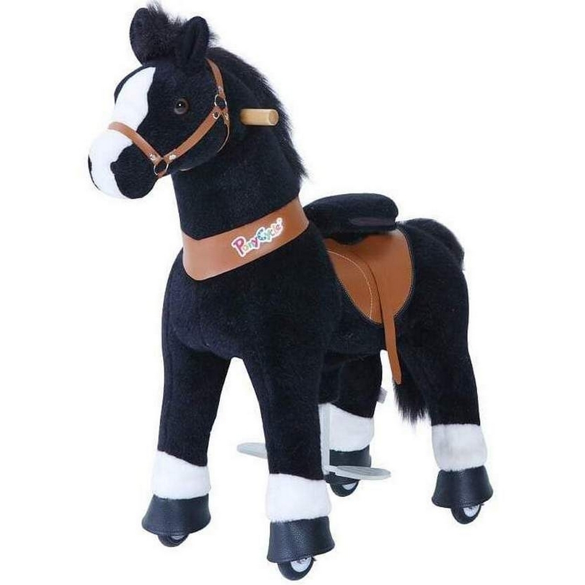 Фото Поницикл средний Ponycycle Medium Лошадка черная озвученная