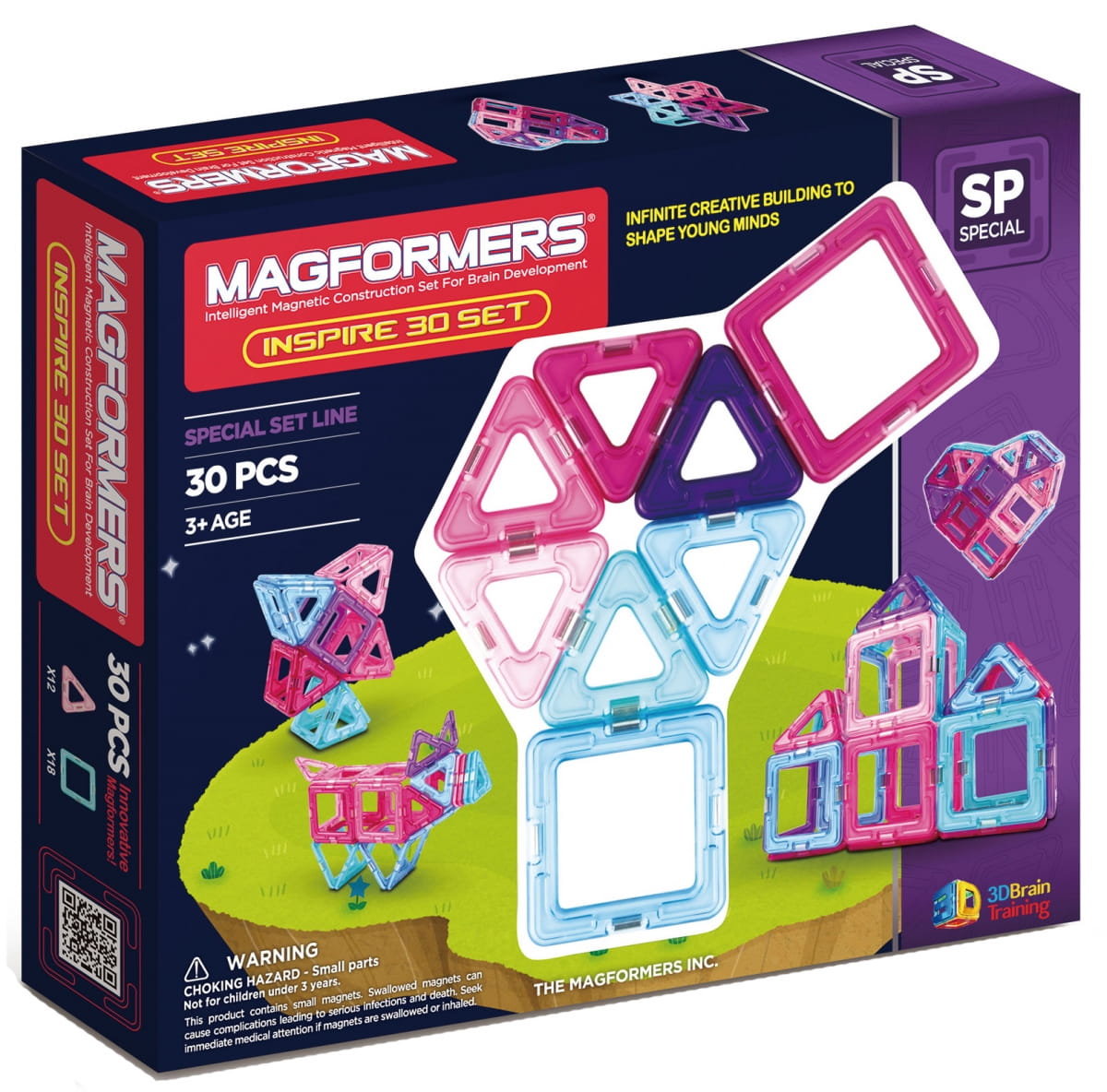 Магнитный конструктор MAGFORMERS-30 Pastelle