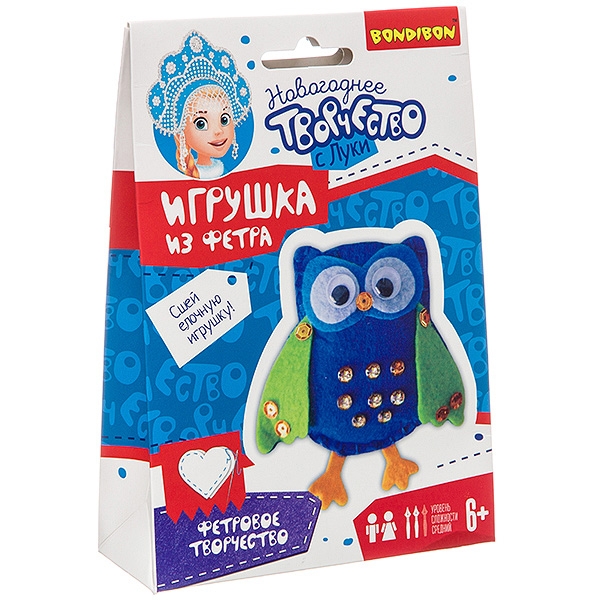 Фото Набор для творчества Bondibon Игрушки на елку - Сова